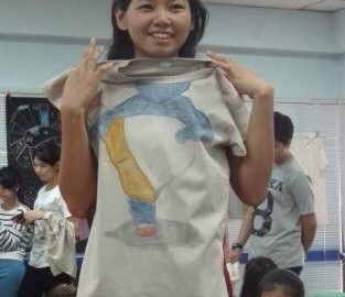 เขียนศิลป์บนเสื้อเพื่อผู้ป่วยเรื้อรัง 16 กค. T-Shirt Painting for chronic patients