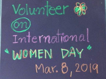 อาสาสมัครวันสตรีสากล 8 มีค. 62 “volunteer on International Women Day Mar.8